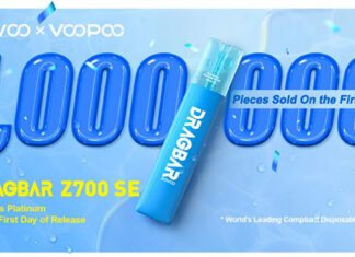 1 Million Pieces! ZOVOO Release New Product-The Futuristic Ceramic Coil Disposable DRAGBAR Z700 SE Shocked the UK Market