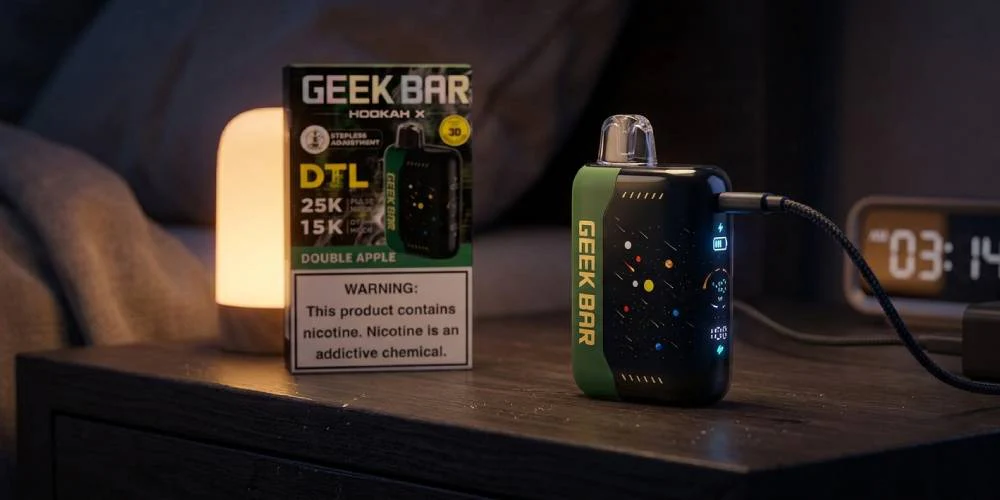 IS IT SAFE TO LEAVE THE GEEK BAR HOOKAH X 25K CHARGING OVERNIGHT?