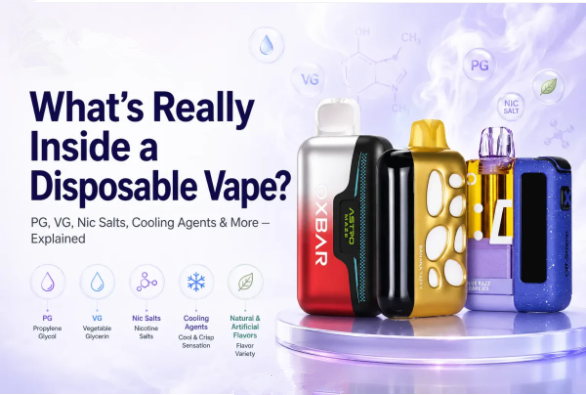 What’s Inside a Disposable Vape? A Transparent Look at Vape Ingredients
