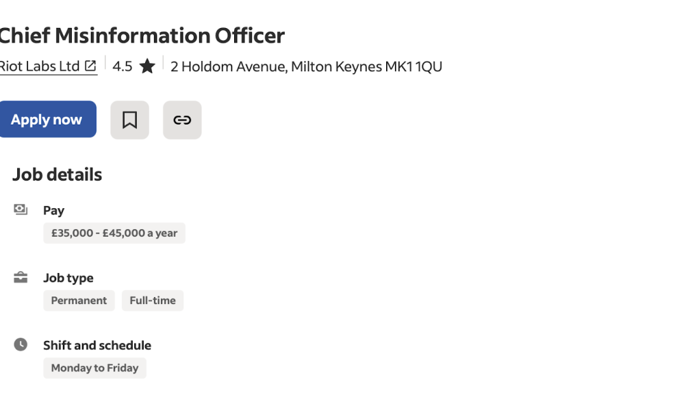 Job Advert for Chief Vape Misinformation Officer Flooded With Applications