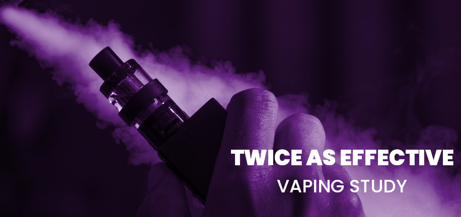 E-cigarettes Twice As Effective As Nicotine Patches and Gum.