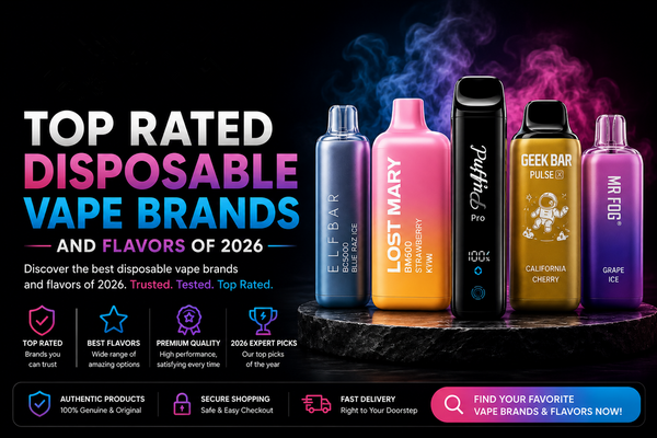 Top Rated Disposable Vape Brands and Flavors of 2026