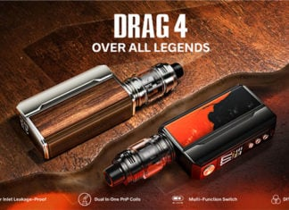 Over All Legends – VOOPOO DRAG 4 Officially Released with Its Quadruple Uniqueness