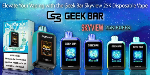 Elevate Your Vaping with the Geek Bar Skyview 25K Disposable Vape