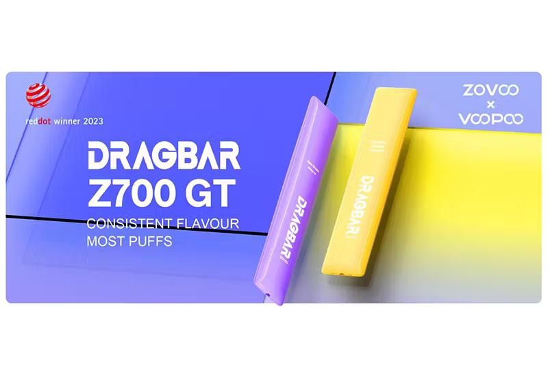 Press Release: ZOVOO's DRAGBAR Z700 GT Ultra-Thin Disposable Vape Wins 2023 Red Dot Award