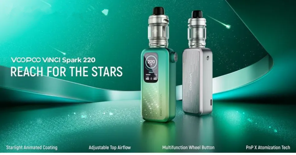 VOOPOO VINCI Spark220: Light Yet Advanced, Stars in Your Grasp