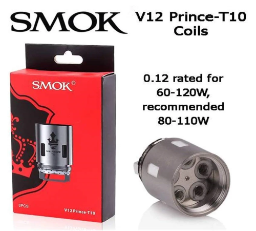 SMOK TFV12 P-Tank T10 Red Light - cometovape